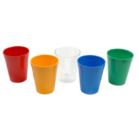 021 5oz fluted tumblers group Primary Colours